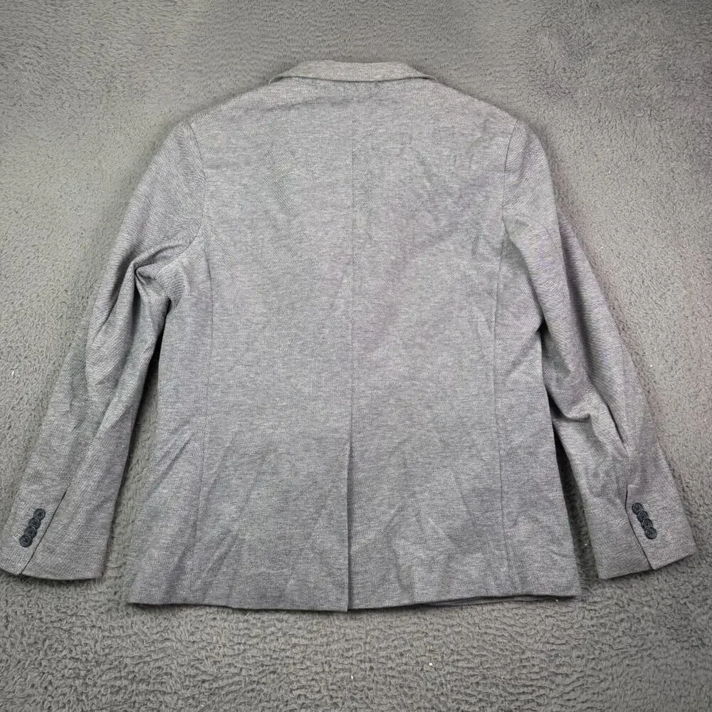 Banana Republic Unstructured Slim Fit Blazer Sports Coat Mens 46R Gray Knit